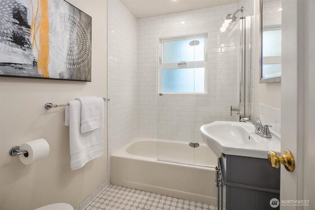 6045 36th Ave SW, Seattle, WA 98126 - full bath featuring vanity and bathing tub / shower combination