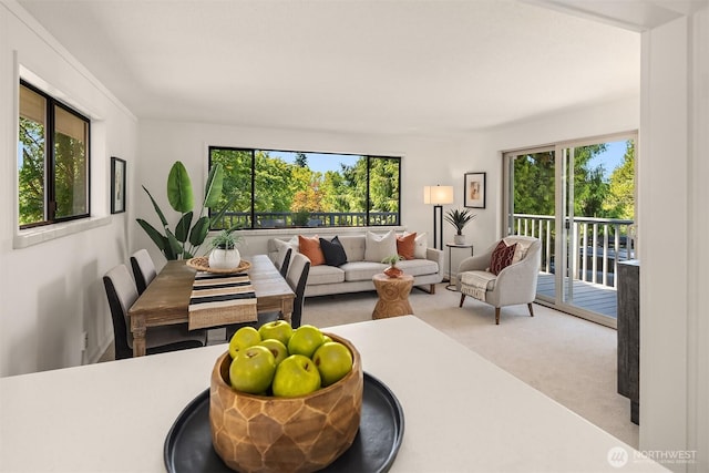 6045 36th Ave SW, Seattle, WA 98126 - living room with plenty of natural light and carpet flooring