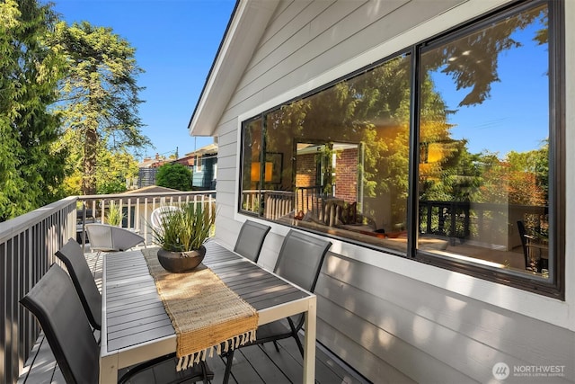 6045 36th Ave SW, Seattle, WA 98126 - deck with outdoor dining area