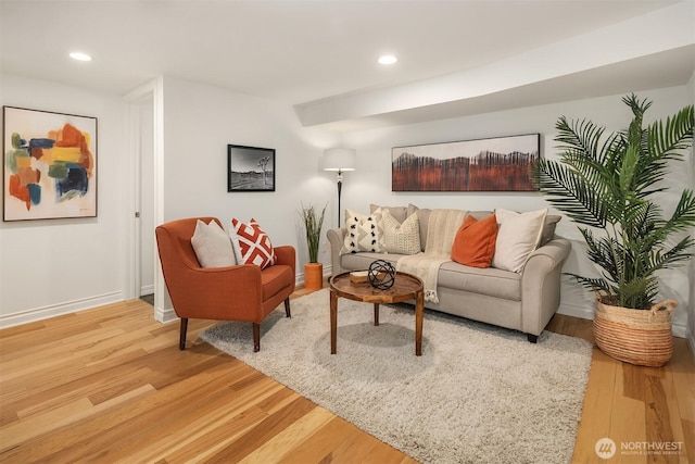 6045 36th Ave SW, Seattle, WA 98126 - living area with light wood-style flooring and recessed lighting