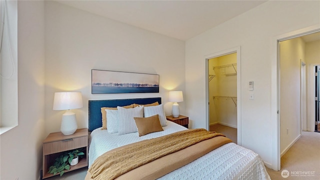 4250 Linden Ave N, Seattle, WA 98103 - bedroom with a spacious closet, carpet, and a closet