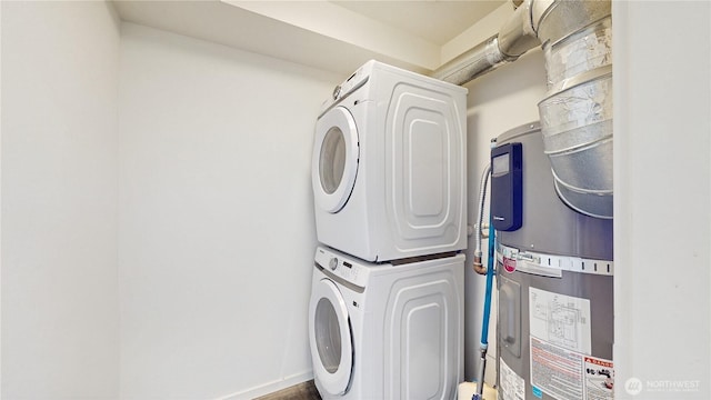 4250 Linden Ave N, Seattle, WA 98103 - washroom featuring estacked washer and dryer