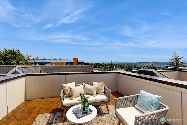 4250 Linden Ave N, Seattle, WA 98103 - balcony featuring an outdoor hangout area