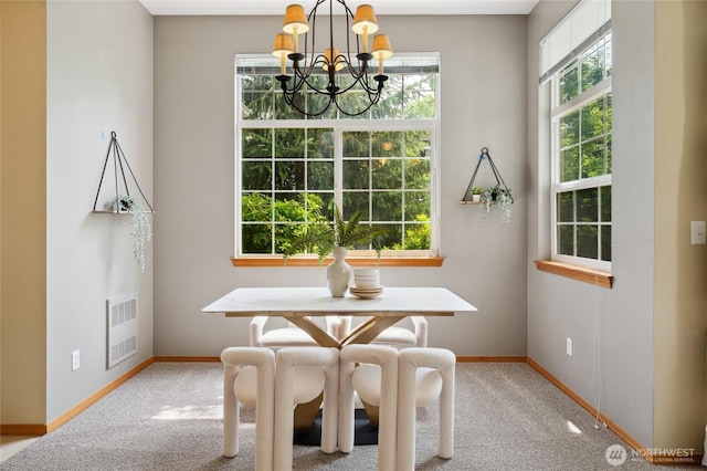 1855 Trossachs Blvd SE Unit 2002, Sammamish, WA 98075 - dining space with healthy amount of natural light, a chandelier, and carpet floors