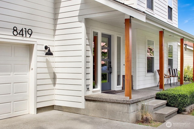 8419 Double Ditch Rd, Lynden, WA 98264 - entrance to property with covered porch and a garage