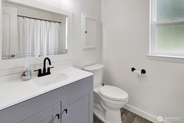8419 Double Ditch Rd, Lynden, WA 98264 - full bathroom with vanity and wood finished floors