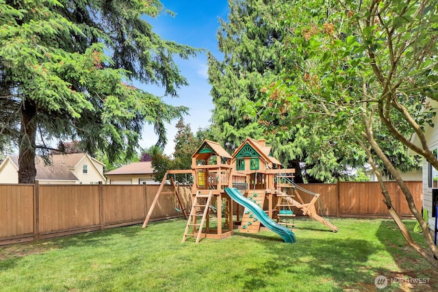 8419 Double Ditch Rd, Lynden, WA 98264 - view of play area featuring a fenced backyard