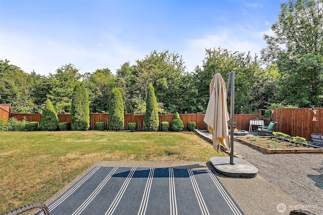 209 Groff Ave NW, Orting, WA 98360 - fenced backyard with a vegetable garden