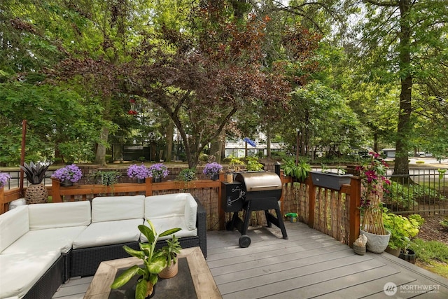 4714 Fairwood Blvd NE Unit 201, Tacoma, WA 98422 - deck with an outdoor hangout area and area for grilling