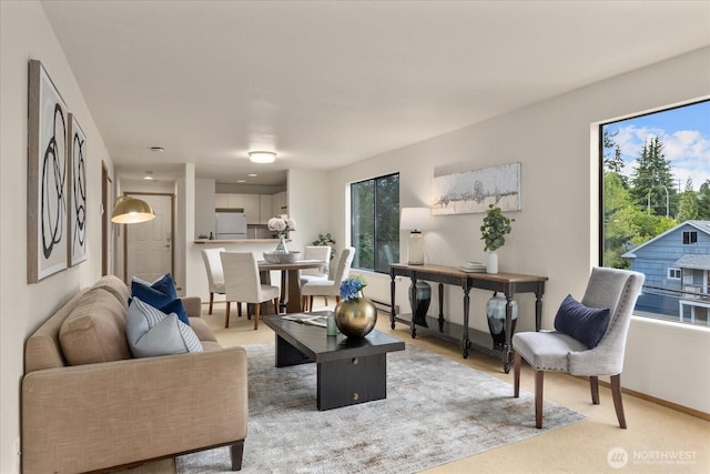 3256 SW Avalon St Unit 304, Seattle, WA 98126 - living area with baseboards