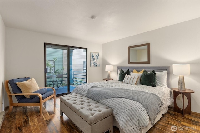 3256 SW Avalon St Unit 304, Seattle, WA 98126 - bedroom featuring access to outside and wood finished floors