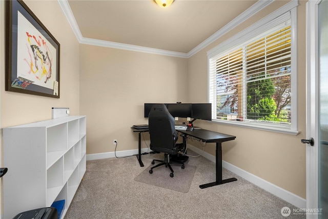 21230 SE 258th Pl, Maple Valley, WA 98038 - carpeted home office with crown molding