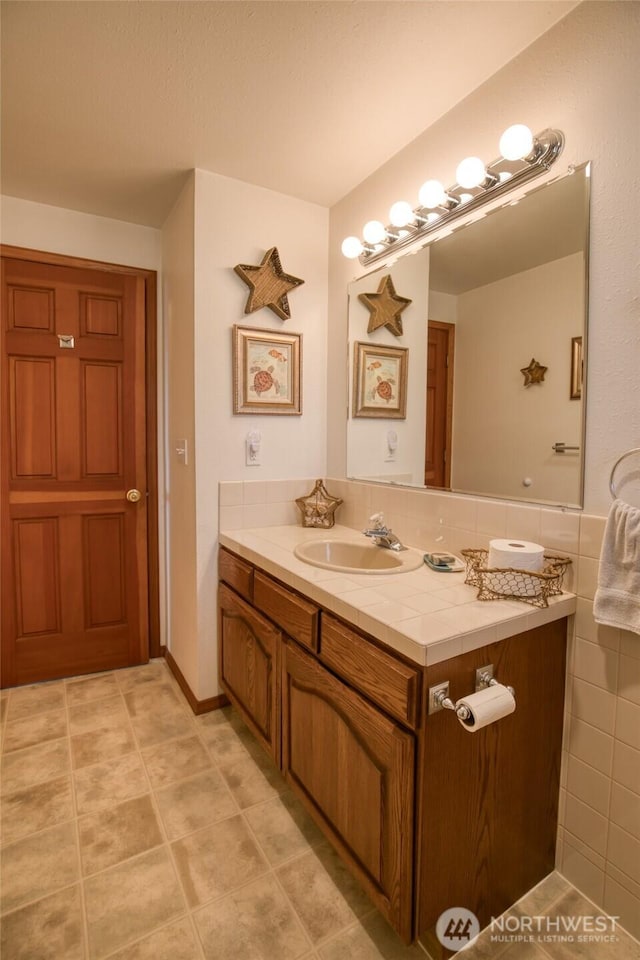 249 Burrows Rd, Hoquiam, WA 98550 - bathroom featuring vanity and tile patterned floors