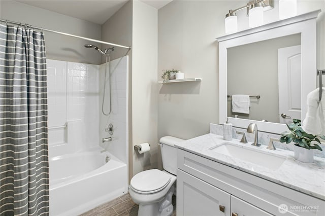 2848 278th Ave SE, Sammamish, WA 98075 - full bathroom with vanity and shower / tub combo with curtain