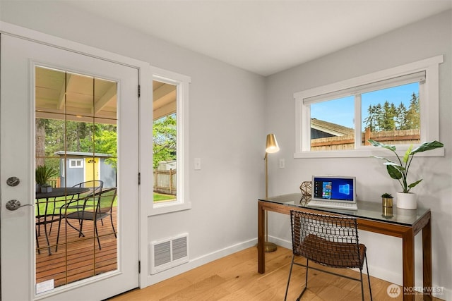 2441 NE 182nd St, Shoreline, WA 98155 - office space featuring baseboards and light wood-style floors