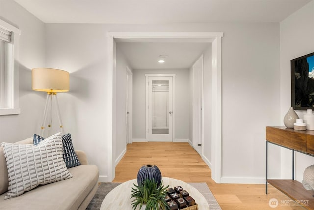 2441 NE 182nd St, Shoreline, WA 98155 - living area with wood finished floors and baseboards