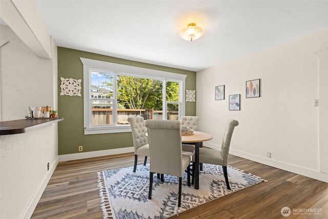 2718 N Alder St, Tacoma, WA 98407 - dining area with wood finished floors and baseboards