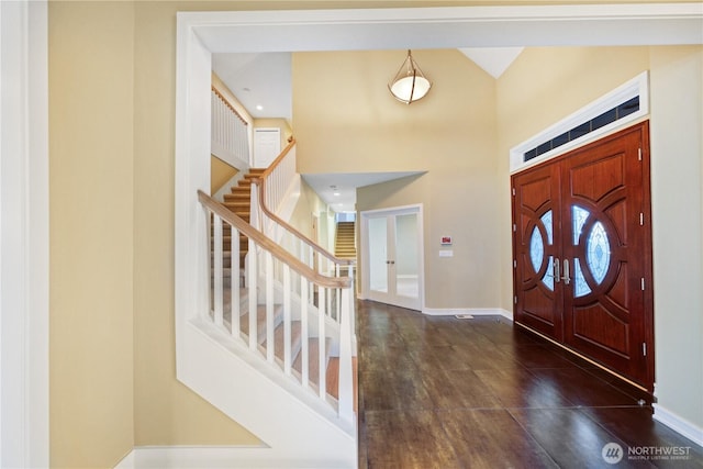 14329 SE 84th Ct, Newcastle, WA 98059 - entryway with stairs and a towering ceiling