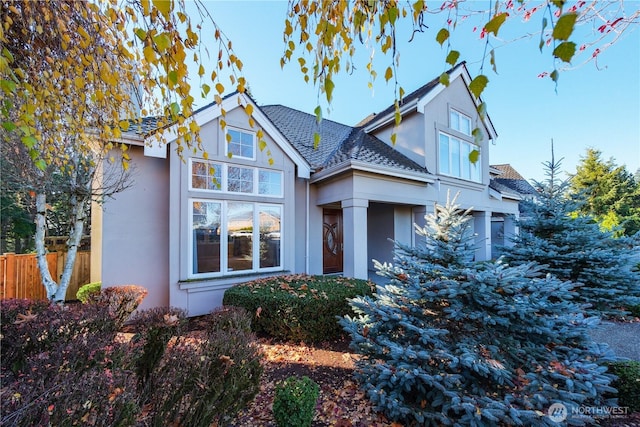 14329 SE 84th Ct, Newcastle, WA 98059 - traditional-style home featuring stucco siding and roof with shingles