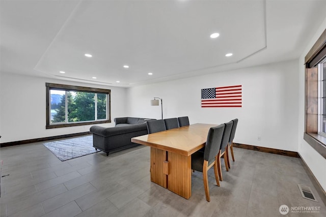 17325 Topaz Loop SE, Yelm, WA 98597 - dining room with baseboards and recessed lighting