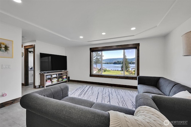 17325 Topaz Loop SE, Yelm, WA 98597 - living room with recessed lighting and a raised ceiling