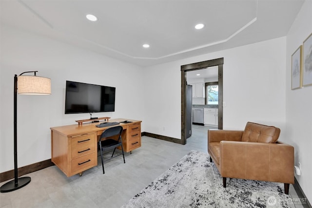 17325 Topaz Loop SE, Yelm, WA 98597 - office featuring baseboards and recessed lighting