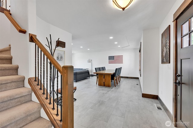 17325 Topaz Loop SE, Yelm, WA 98597 - entrance foyer featuring recessed lighting and stairway