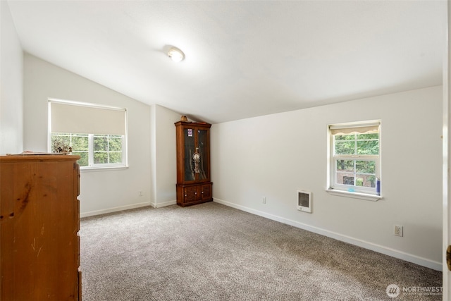 253 Kruger Rd Unit B, Onalaska, WA 98570 - carpeted empty room with lofted ceiling and heating unit