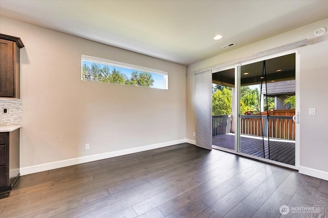16311 5th Dr SE, Bothell, WA 98012 - spare room featuring dark wood-style floors and recessed lighting