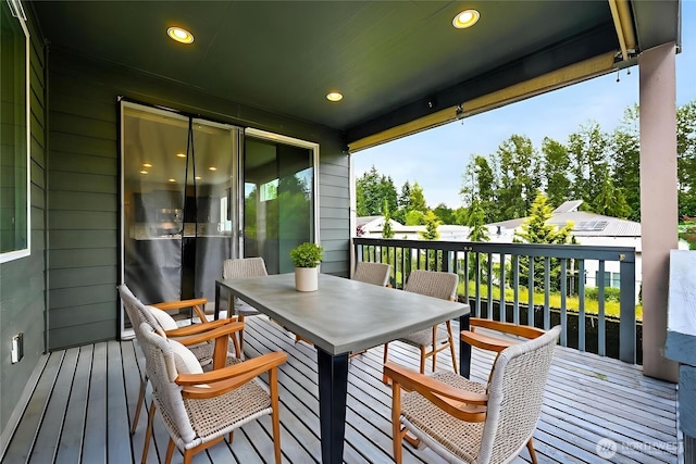 16311 5th Dr SE, Bothell, WA 98012 - wooden terrace with outdoor dining space