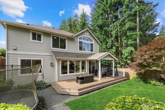 8132 NE 117th Pl, Kirkland, WA 98034 - rear view of property featuring a wooden deck and roof with shingles