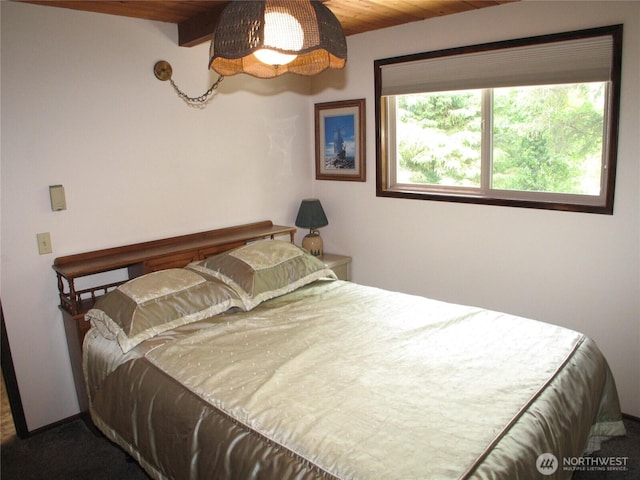 33610 J Pl, Ocean Park, WA 98640 - carpeted bedroom featuring wood ceiling