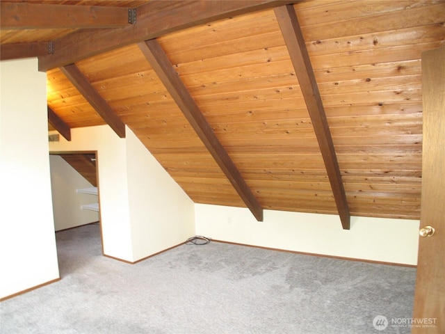 33610 J Pl, Ocean Park, WA 98640 - additional living space featuring wood ceiling and carpet flooring