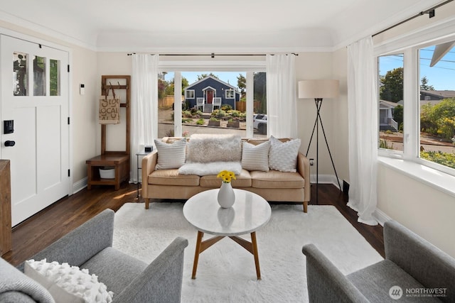 4106 SW Kenyon St, Seattle, WA 98136 - living area featuring plenty of natural light and wood finished floors