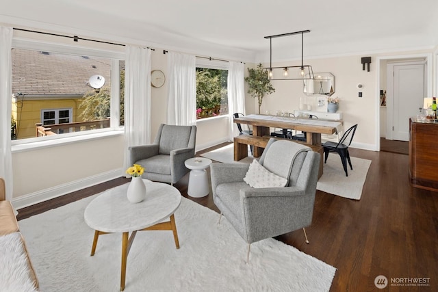 4106 SW Kenyon St, Seattle, WA 98136 - living room featuring wood finished floors and baseboards