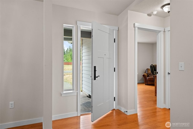 17133 123rd Ct SE, Yelm, WA 98597 - foyer entrance with light wood-style floors and baseboards