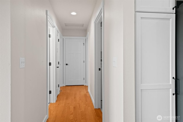 17133 123rd Ct SE, Yelm, WA 98597 - hall featuring light wood-style flooring and recessed lighting