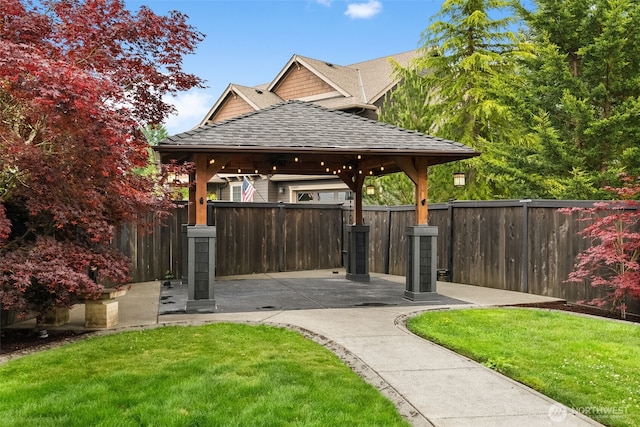32216 Bruckners Way, Black Diamond, WA 98010 - view of yard featuring a gazebo and a patio