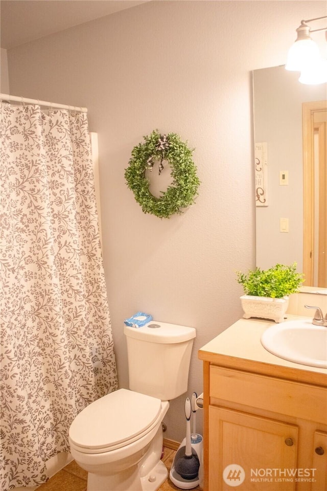 24320 226th Ave SE, Maple Valley, WA 98038 - bathroom featuring vanity and a shower with shower curtain
