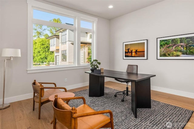 21025 SE 80th St, Issaquah, WA 98027 - office area with wood finished floors and recessed lighting