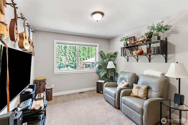 134 Robin Ln, Port Ludlow, WA 98365 - sitting room featuring carpet and baseboards