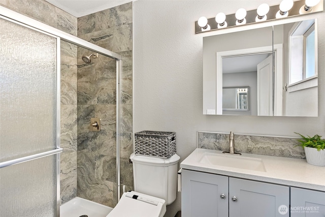 134 Robin Ln, Port Ludlow, WA 98365 - full bathroom with a shower stall and vanity