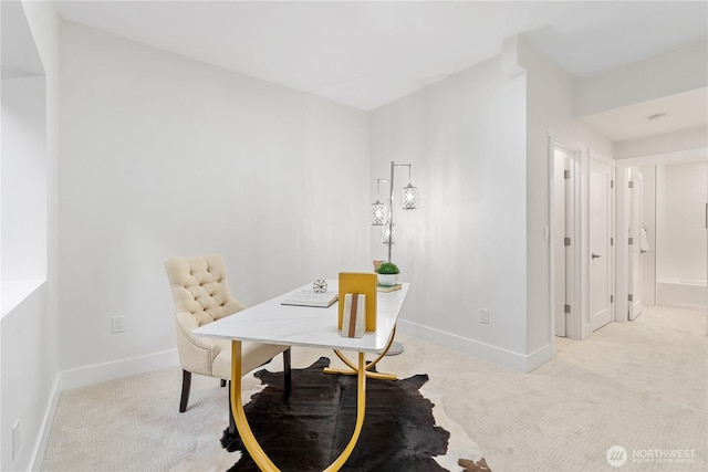 3696 169th Ave NE, Bellevue, WA 98008 - office area featuring light carpet and baseboards