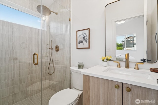 8227 Latona Ave NE, Seattle, WA 98115 - bathroom featuring vanity and a shower stall