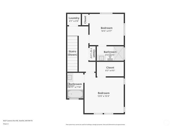 8227 Latona Ave NE, Seattle, WA 98115 - view of home floor plan