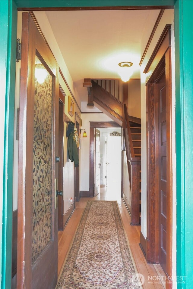 202 E 3rd Ave, Ritzville, WA 99169 - entrance foyer with stairs and light wood-type flooring