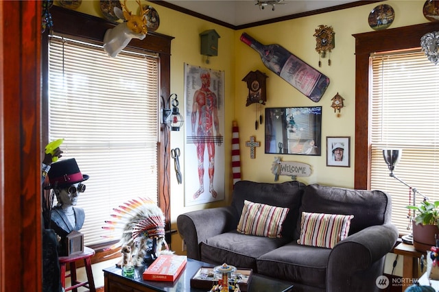 202 E 3rd Ave, Ritzville, WA 99169 - living area with healthy amount of natural light and ornamental molding