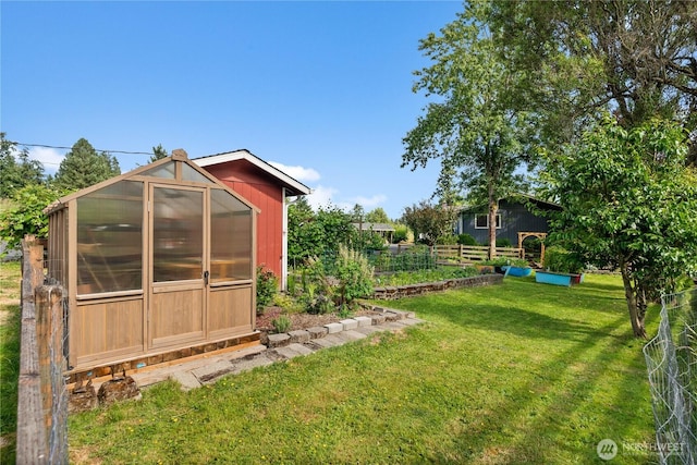 11810 County Line Rd E, Edgewood, WA 98372 - view of yard featuring an exterior structure and an outbuilding