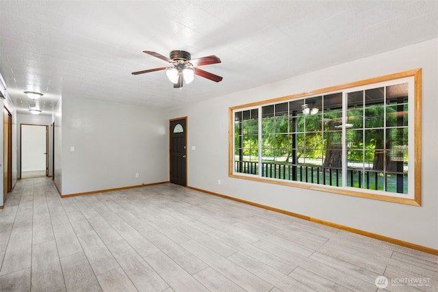 262 Falls Rd, Randle, WA 98377 - spare room featuring ceiling fan and light wood-style flooring
