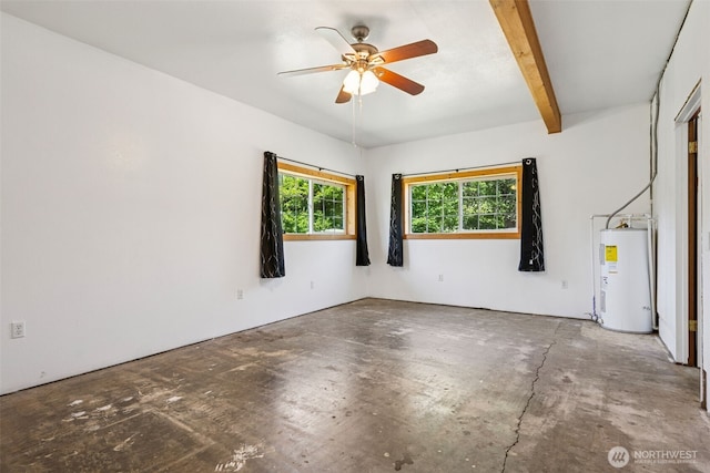 262 Falls Rd, Randle, WA 98377 - unfurnished room featuring water heater and ceiling fan